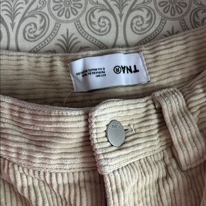 TNA Cream Corduroy Trousers